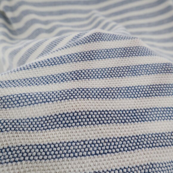 Sunday In Brooklyn Stripe Tee Womens M Blue White Fishermancore Nautical Coastal - Picture 5 of 14